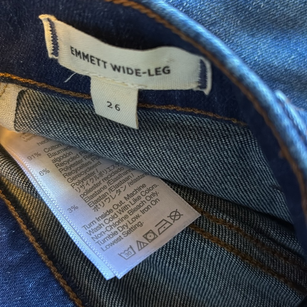 The Emmett Wide-Leg Full Length Jean: Patch Pocket Edition - Picture 9 of 10